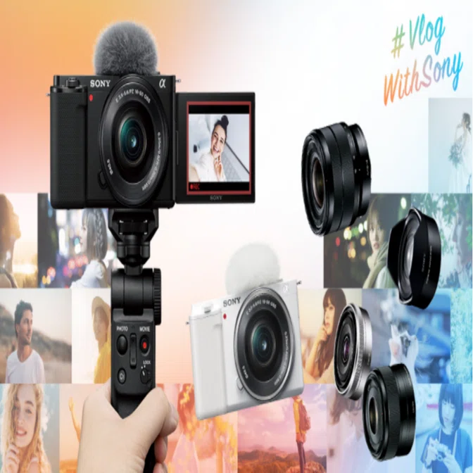 Sony α ZV-E10本体とレンズ付き アクセサリー付き SONY Vlog用カメラ ZV-E10M2 ミラーレス一眼 ダブルズームレンズキット