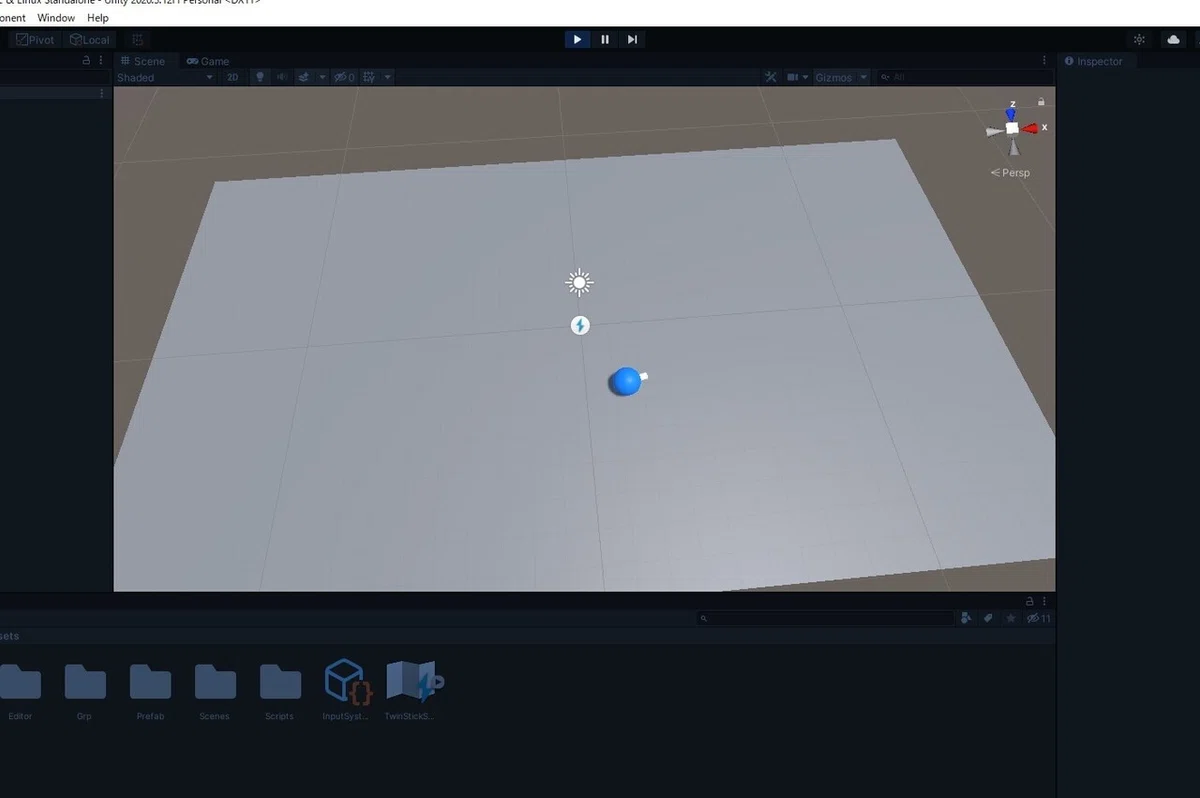 Unity: 트윈 스틱 슈터 만들기!_1: 입력과 이동｜もとがしちゃん