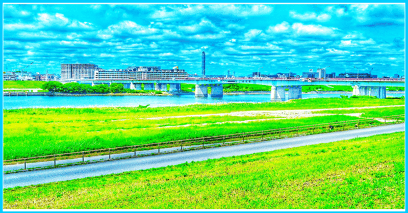 🌈#鹿浜橋 #荒川土手 🌸仕事・勉強・子育ての息抜きに✨ ✅日本を知ってもらいたい! ✅Japan Online Trip! ✅日本網上旅遊!【#世界展開への道】