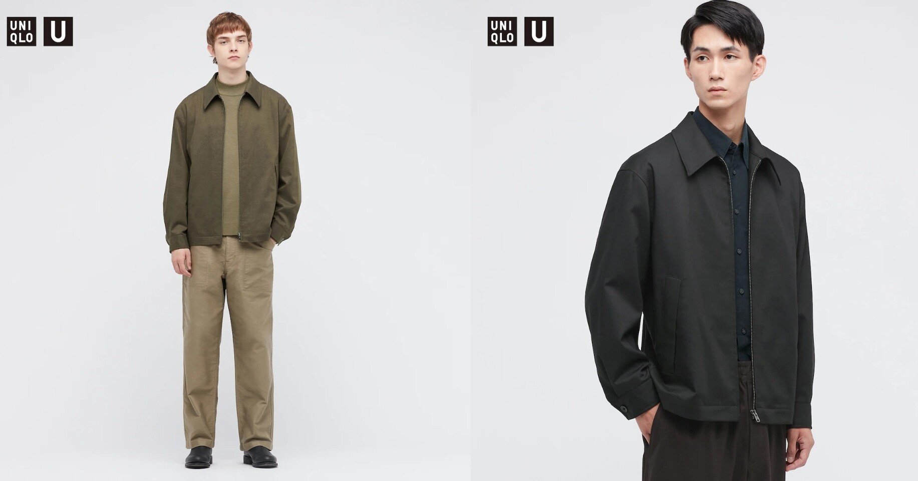 UNIQLO U ジップアップブルゾン　スウィングトップ　ドリズラー