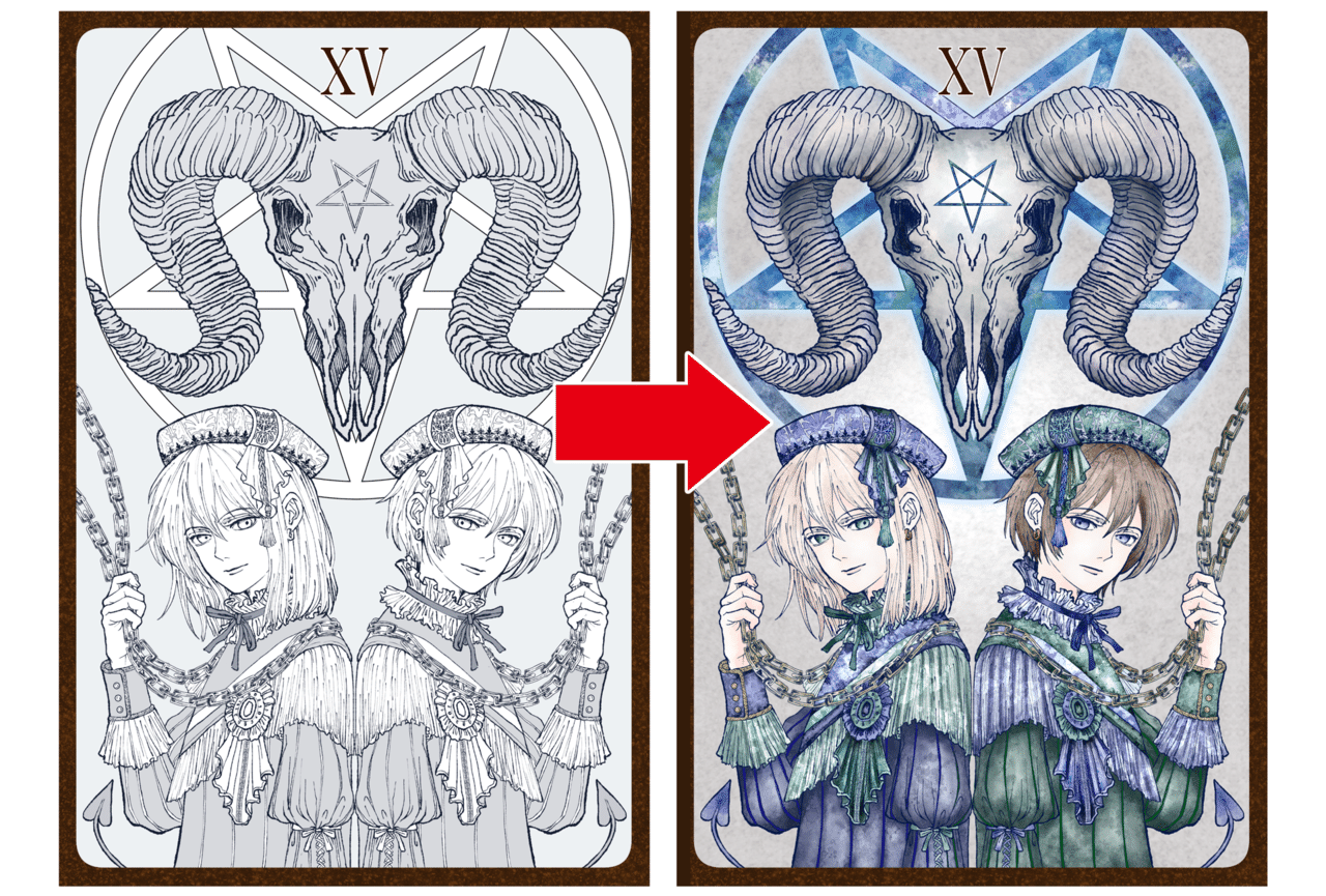 絵の上達を目的にタロットを描く 悪魔 完成 Lamiel Note 絵の上達を目的にタロットを描く 悪魔 完成 Lamiel Note