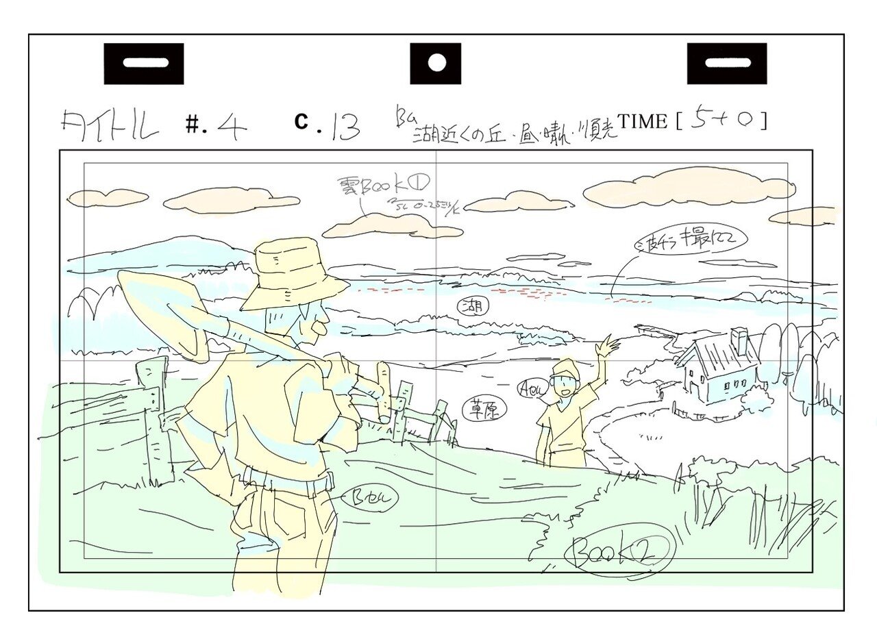 レイアウト 背景原図１ 益山亮司 商業アニメ演出 Note