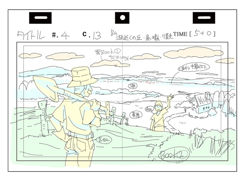 レイアウト 背景原図１ 益山亮司 商業アニメ演出 Note
