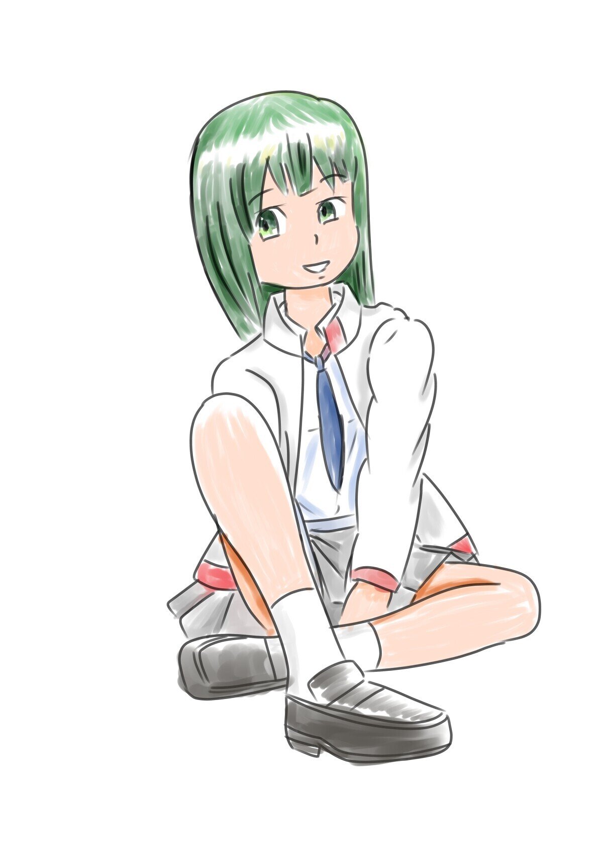 これはクリスタで主線を水彩毛筆 色塗りを水彩筆で塗りましたが いまいちでしょうか あと デッサン狂ってるし 笑 練習はまだまだ続く 獅子神タロー Note