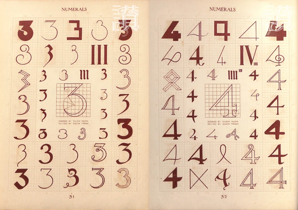 文字描きは数理の夢を見る◇矢島周一『図案文字の解剖』（1928年