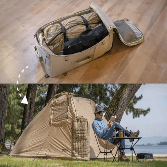 徒歩キャンパー必見！DODから細長いスーツケース『キャンパーノ