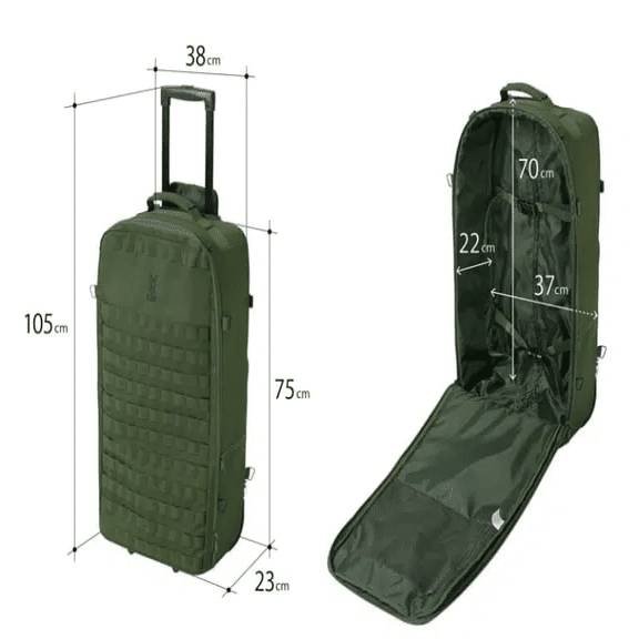 徒歩キャンパー必見！DODから細長いスーツケース『キャンパーノ