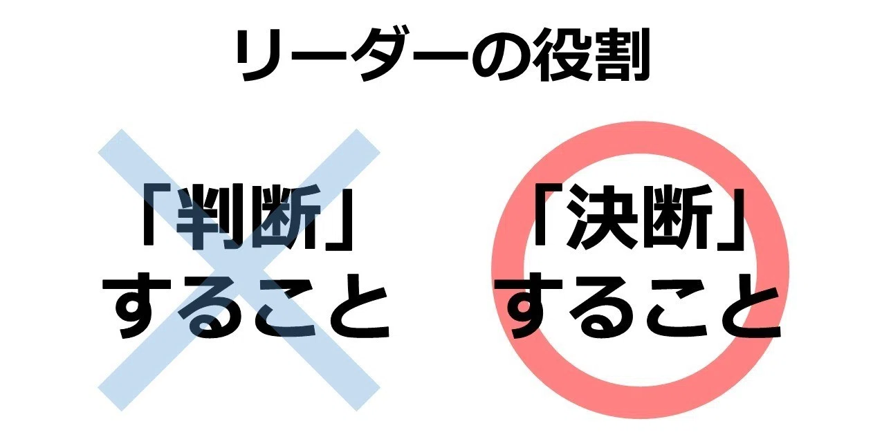 リーダーの使命とは何か リーダーの役割は「決断」することである｜オオツボマコト