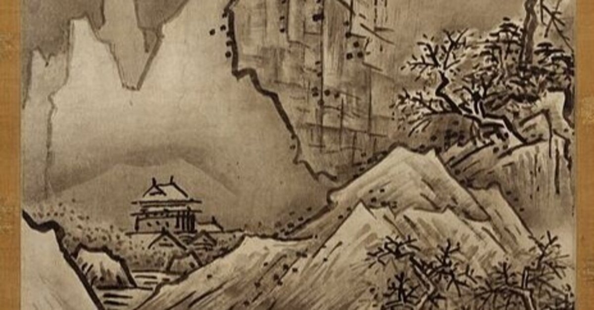 気ままな鑑賞エクササイズ＃31 雪舟『秋冬山水図』（冬景図）｜佐藤悠 