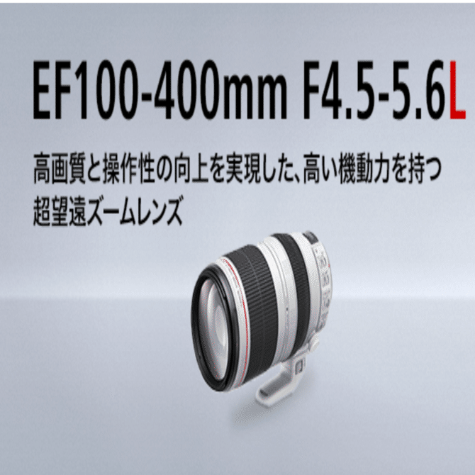 望遠レンズはこれ1本で完結。EF 100-400mm F4.5-5.6 L ii IS USM