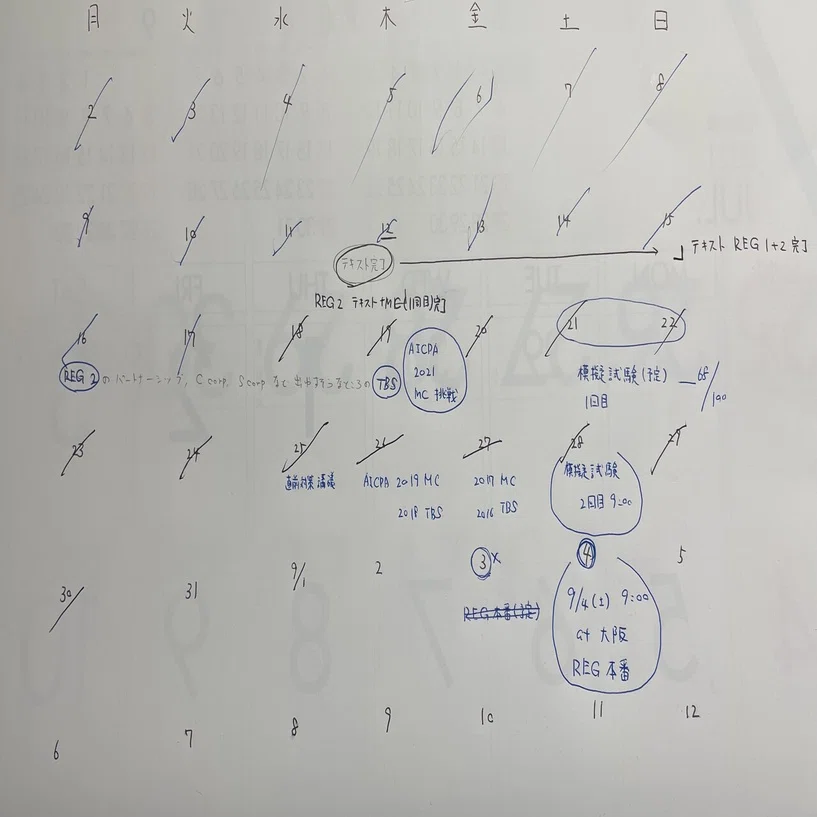 USCPA】REG勉強 34日の学習で88点で合格した方法｜Masajuju1123 (日出 