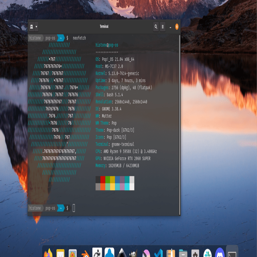 Pop Os Powerlineでオシャレターミナル Histone Note