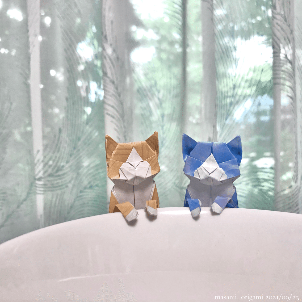 折り紙ネコチャン総合優勝 満田茂さんの にゃんこ Cat Designed By Shigeru Mitsuda まさにぃ Note