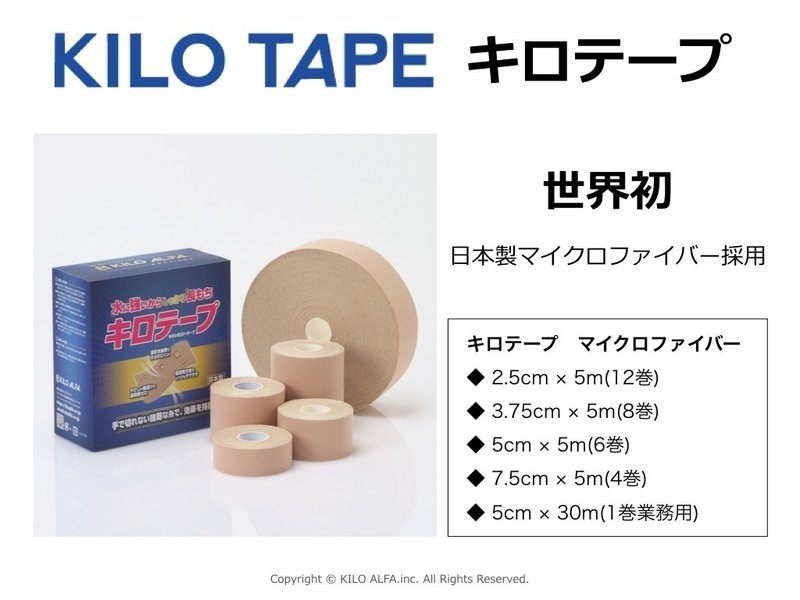 キロテープとは テープ特性を知って使いこなす 吉田 一也 理学療法士 医学博士 Note