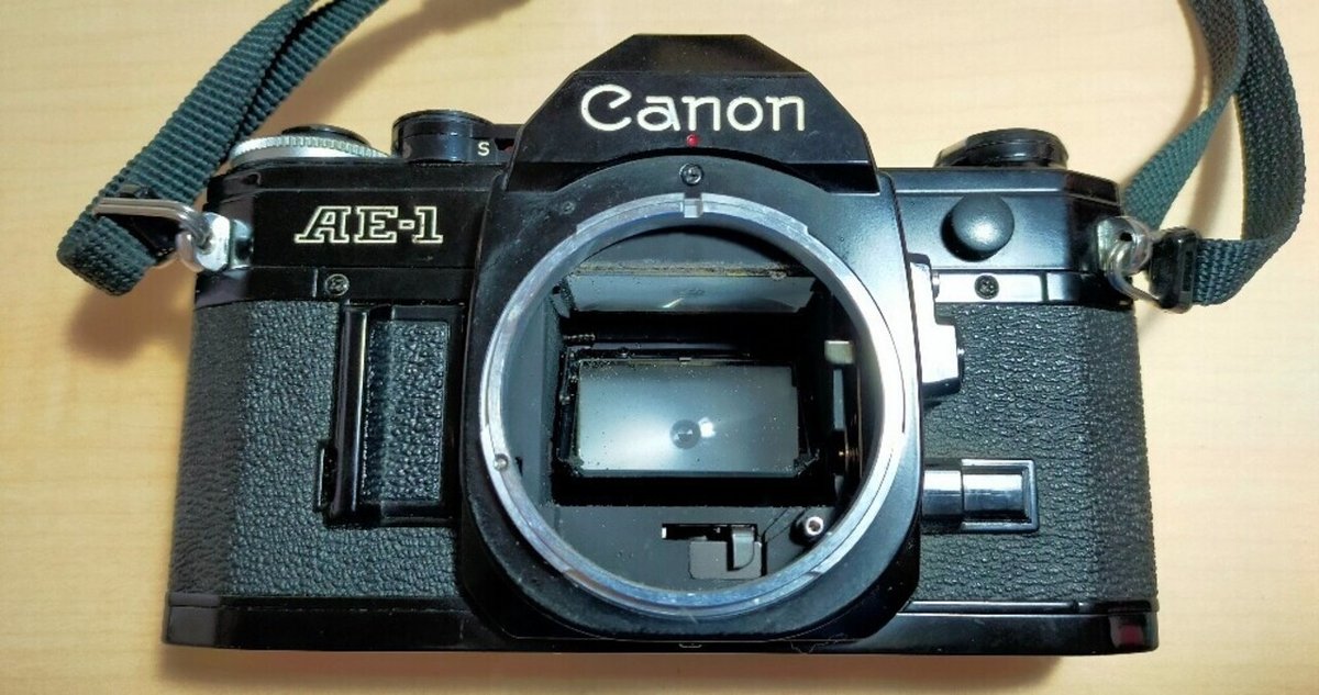 モルト交換(キャノンAE-1)｜フィルムカメラ修理のアクアカメラ 