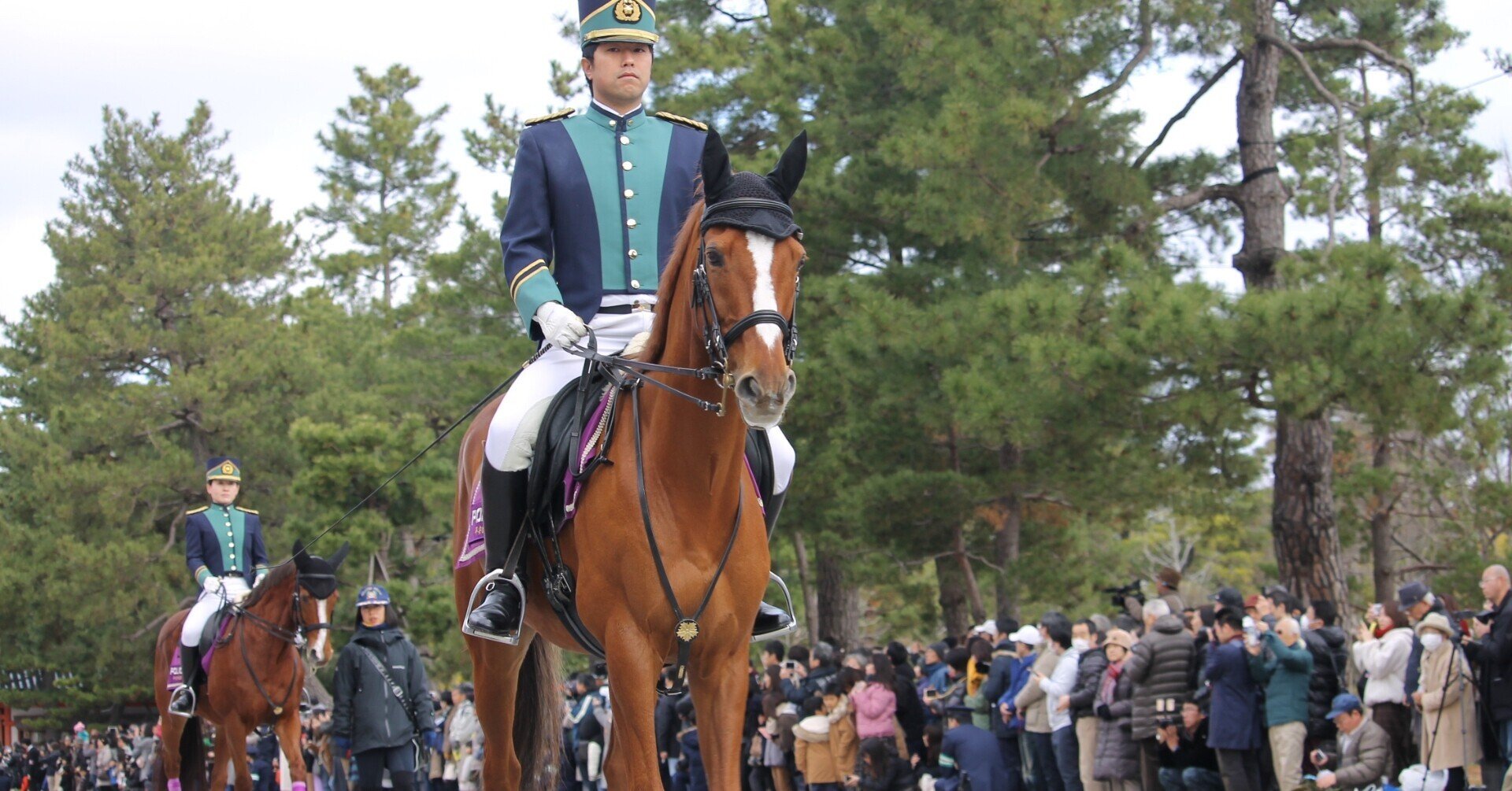 全頭が引退競走馬、京都府警察本部平安騎馬隊の活動に迫った