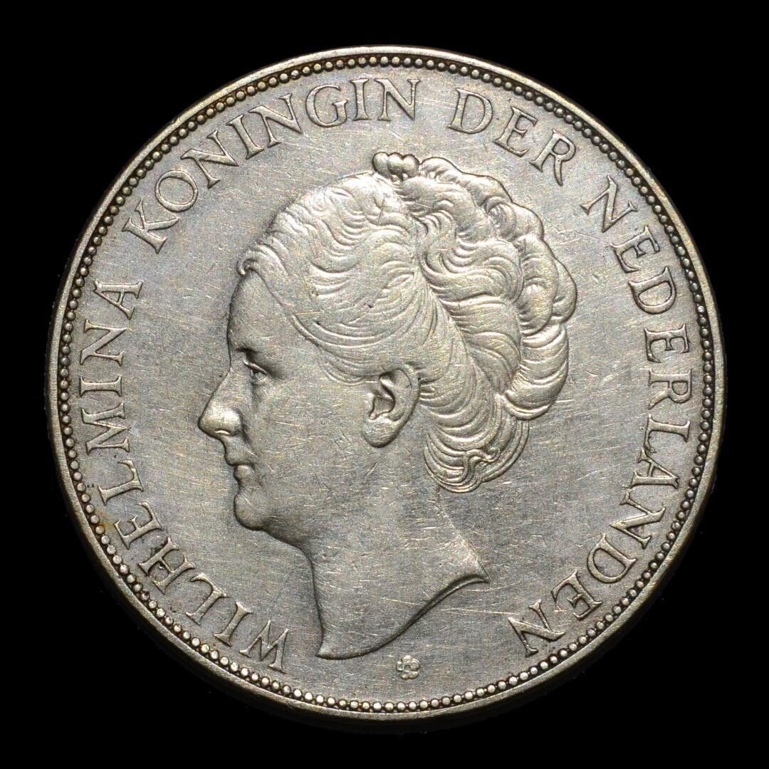 アンティークコインの世界 | ウィルヘルミナ女王の2•1/2グルデン銀貨 