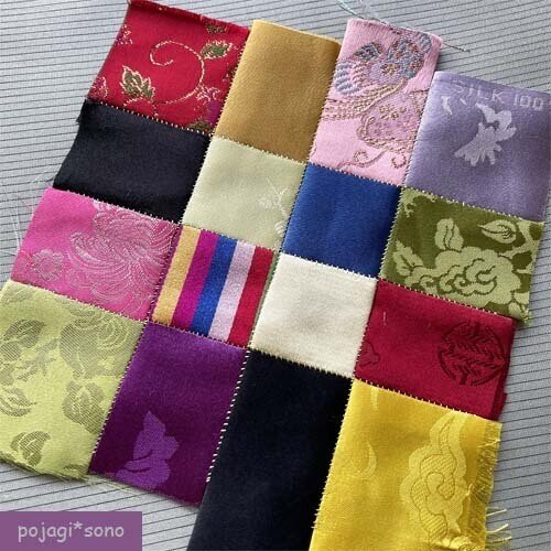 ポジャギ制作過程】数年前の四角繋ぎのチョガッポ｜pojagi*sono