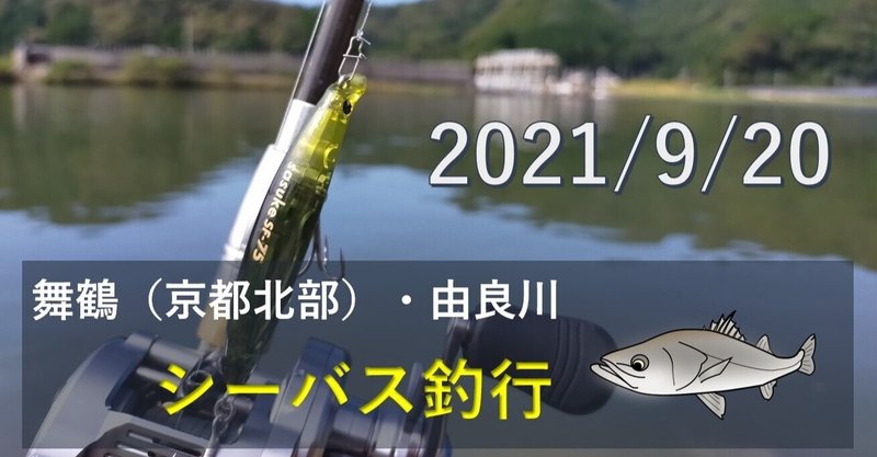 2021/9/20 舞鶴・由良川シーバス釣行