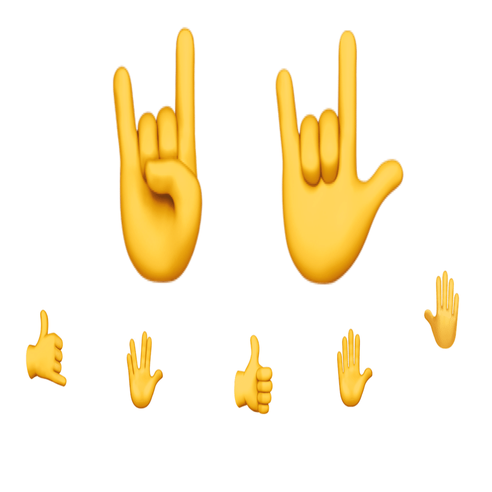 絵文字の3本指 と2本指 って意味が違うらしい件 ひぐち 北欧デンマーク Note