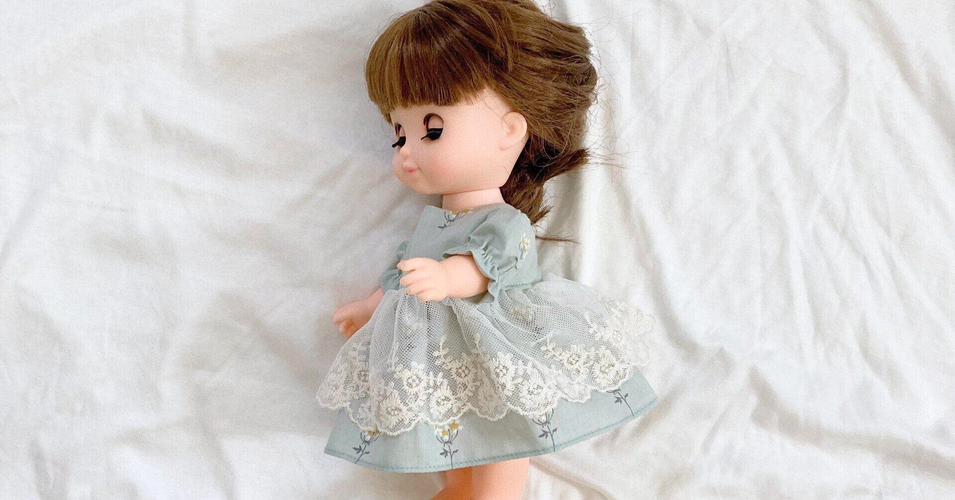 お人形さん 肩落ち ぽわん袖のワンピース型紙 Nahoppe Handmade Note お人形さん 肩落ち ぽわん袖のワンピース型紙 Nahoppe Handmade Note