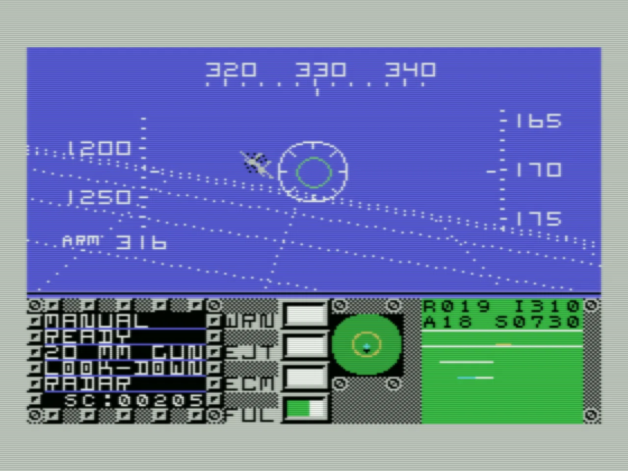 F-16 ファイティングファルコンをopenmsxでやってみた｜南の島のはまこじき