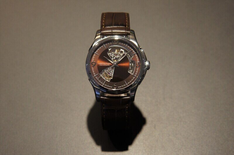 ハミルトン ジャズマスター オープンハート40MM ブラウン