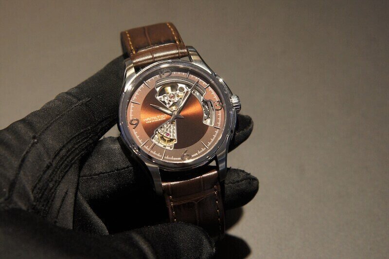 ハミルトン ジャズマスター オープンハート40MM ブラウン