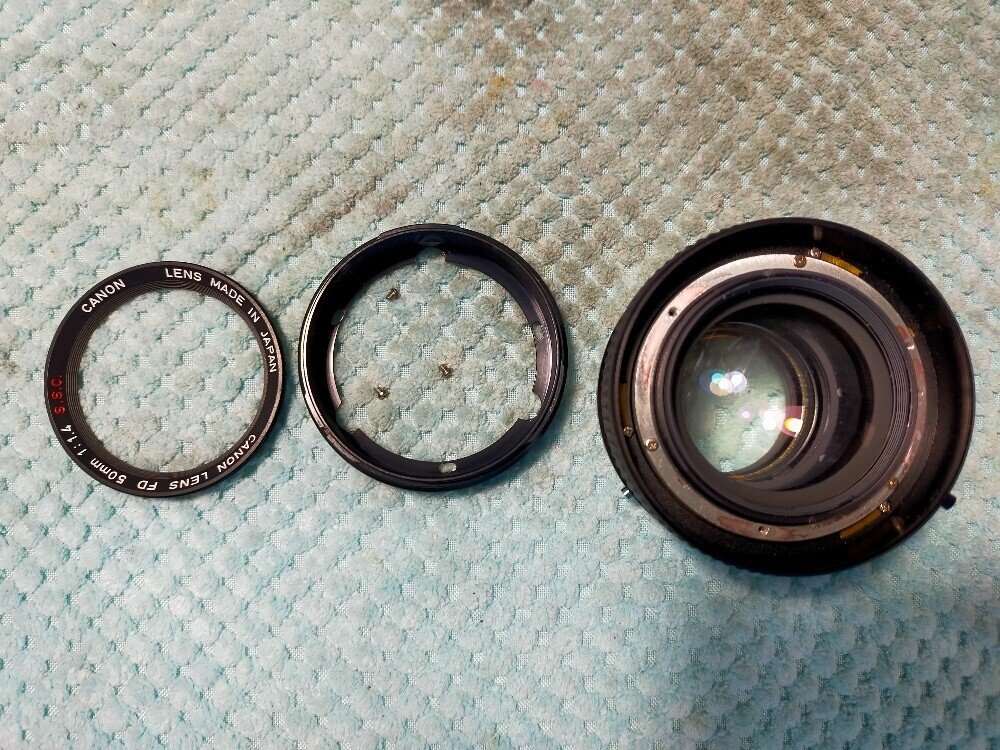 キャノン 旧FDレンズの分解 Canon FD 50mm F/1.4 SSC|フィルム キャノン 旧FDレンズの分解 Canon FD 50mm F/1.4 SSC|フィルム