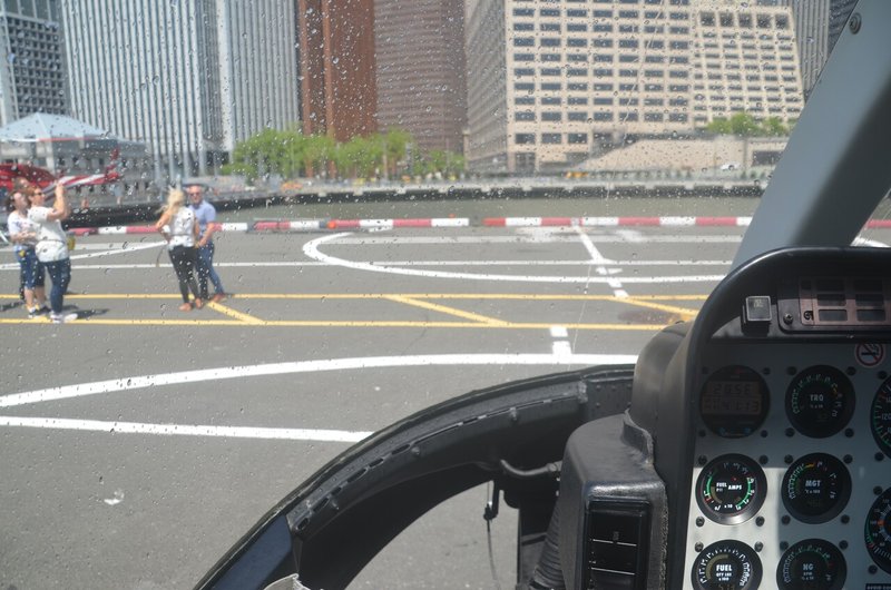 ニューヨーク　ヘリコプターの内部