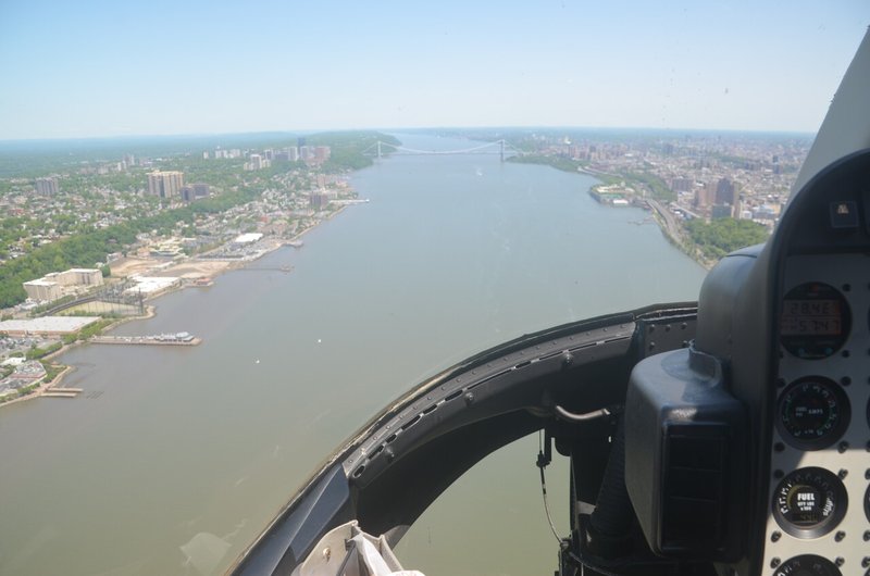 ハドソン川上空の眺め