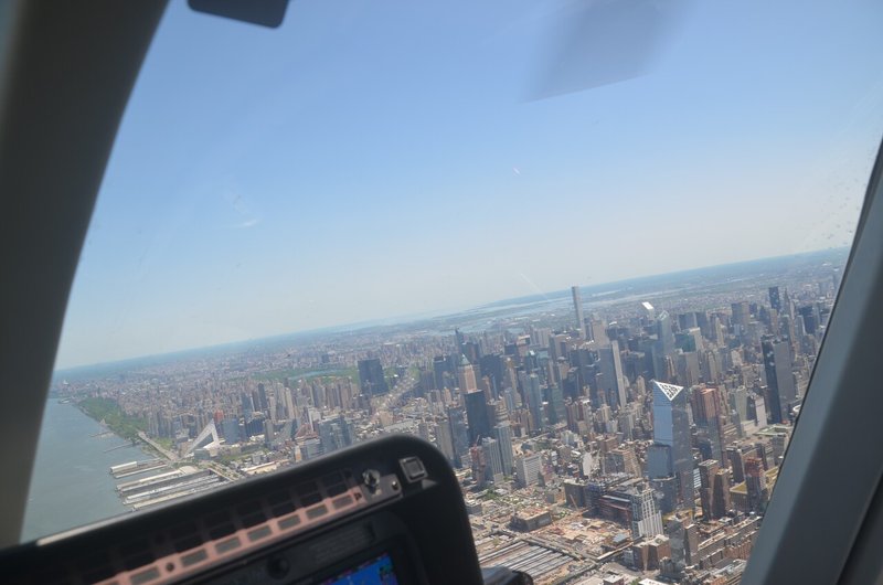 ハドソン川上空の眺め