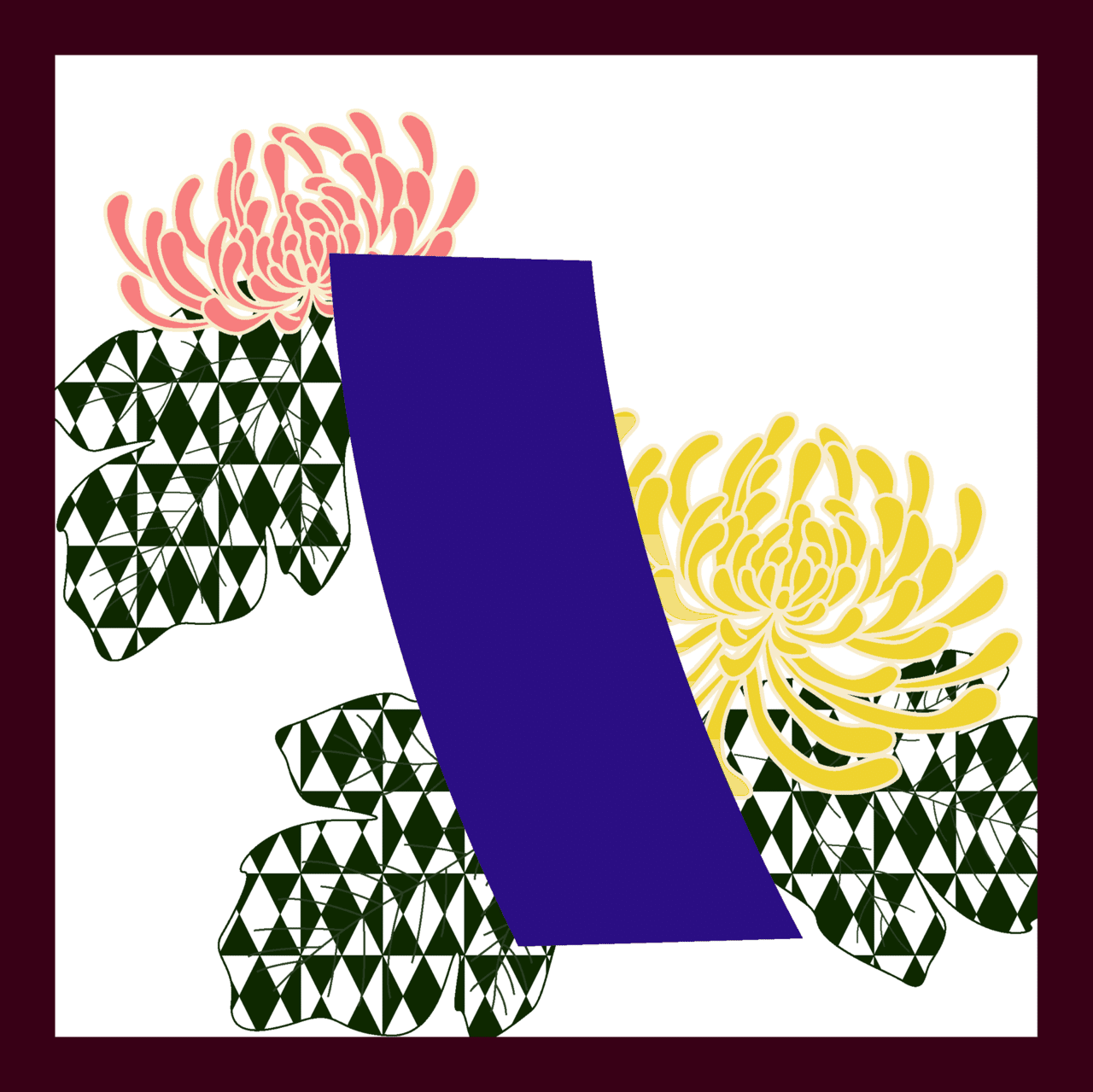 花札 菊に盃 Miyami Note 花札 菊に盃 Miyami Note