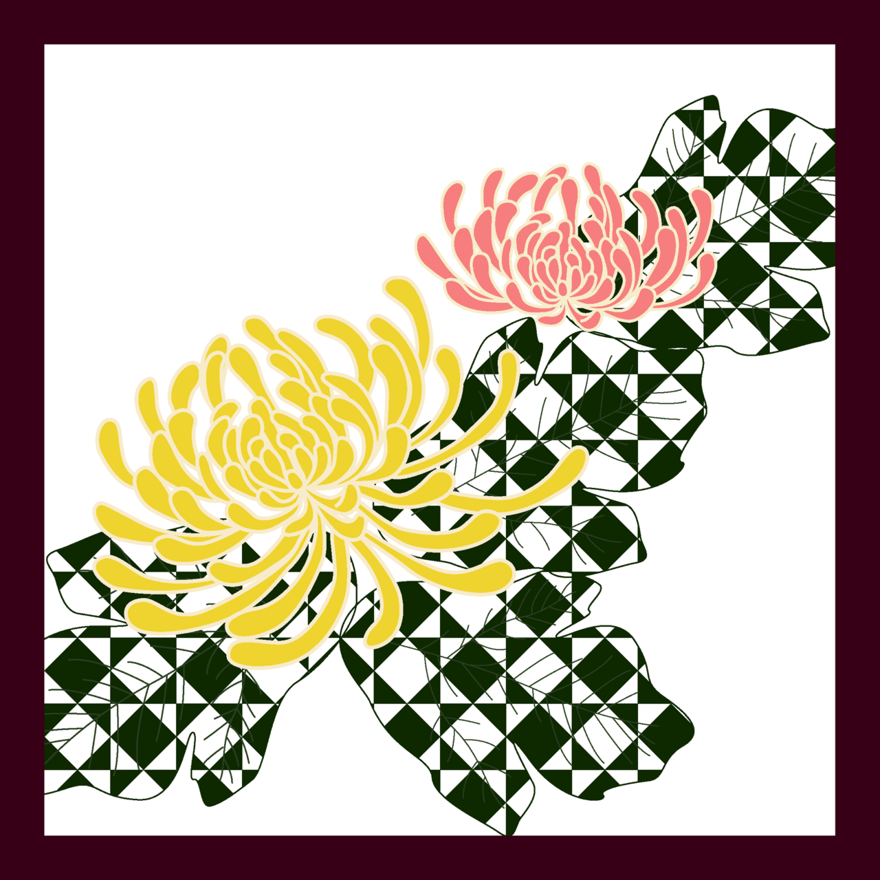 花札 菊に盃 Miyami Note 花札 菊に盃 Miyami Note