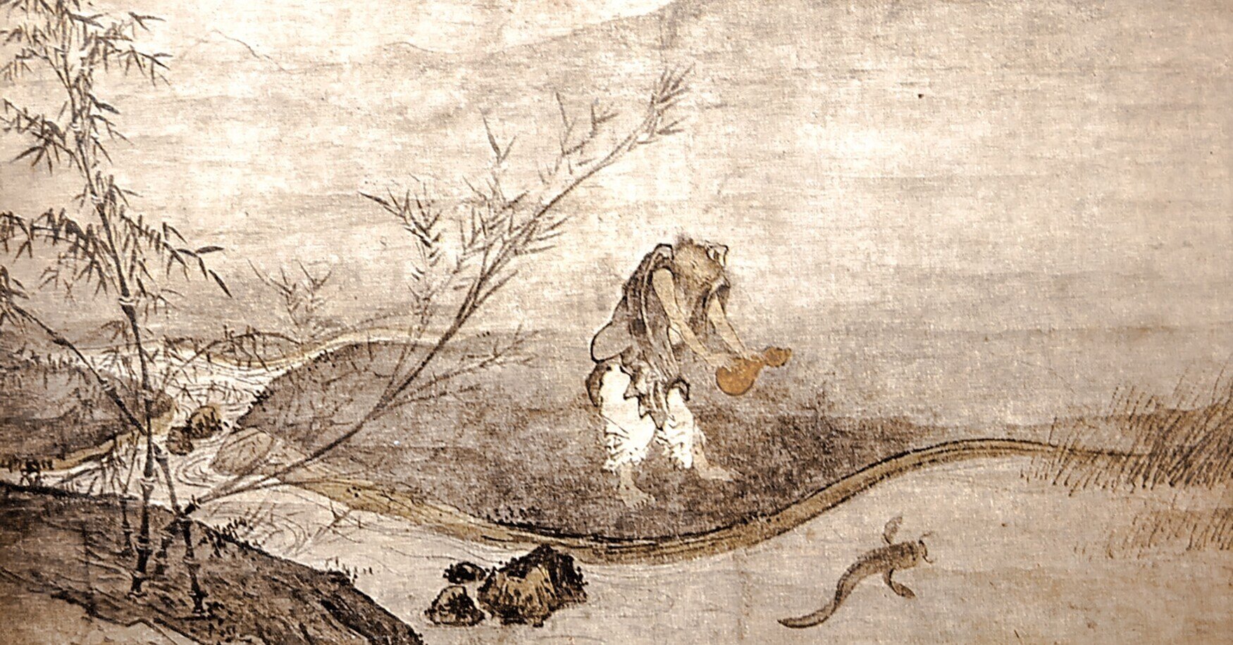 南海/鮎図/アユ図/掛軸/名家伝来/AC-183