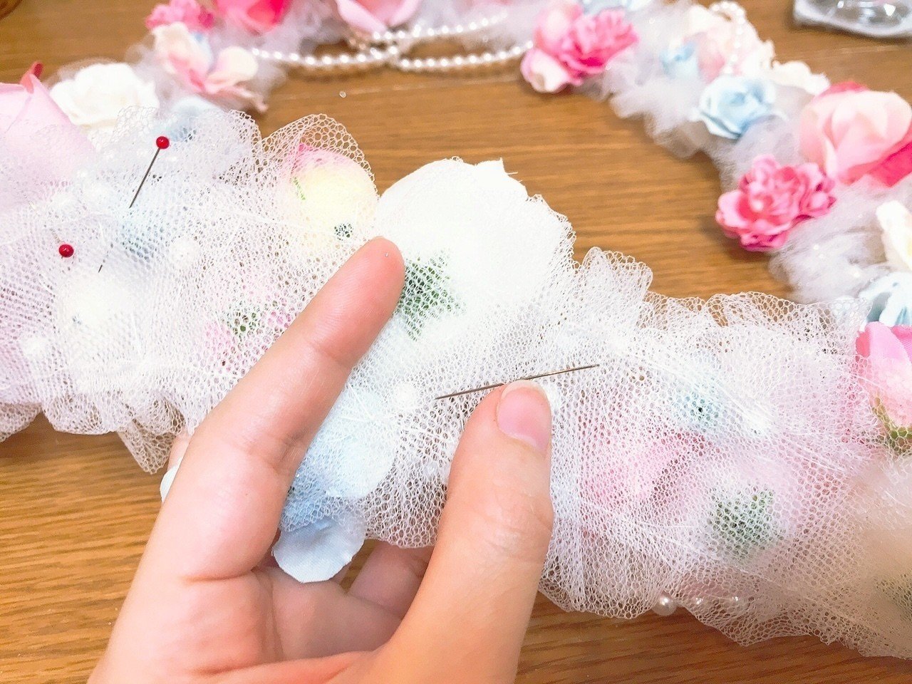 オーダー作品＊ホワイト×ピンク×ブルーのディズニー風ウェルカム