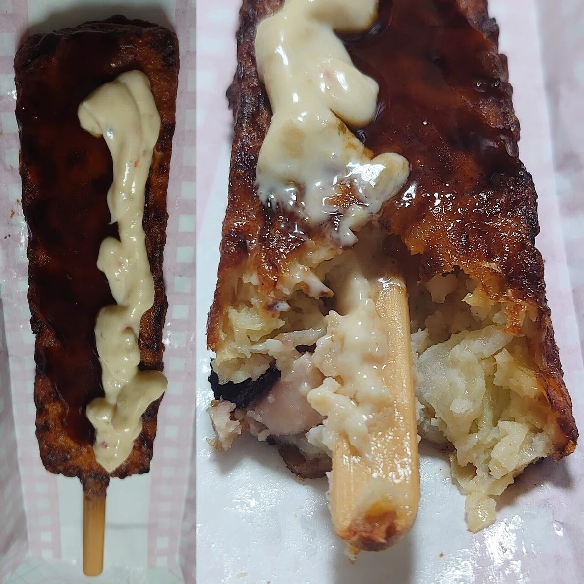 コンビニb級グルメ デイリーヤマザキ お好み焼き串 きむいさ Note