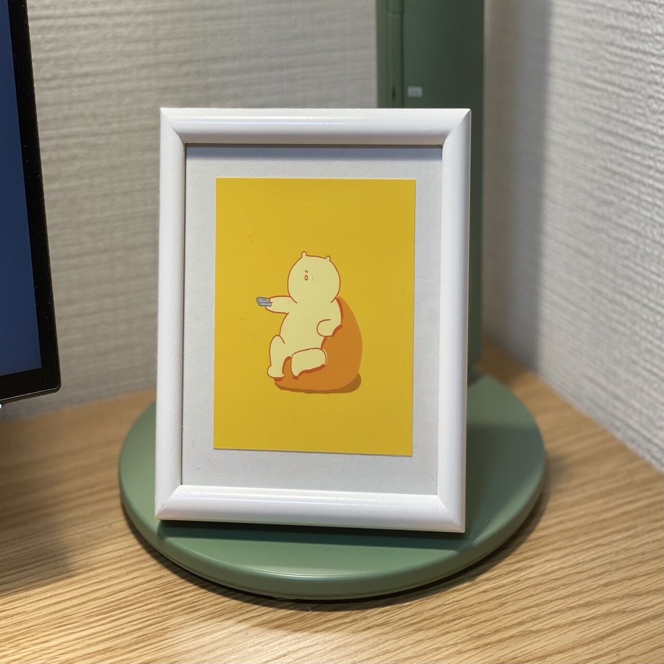 自作イラストを印刷して額装したらいいインテリアになった Mashida Note