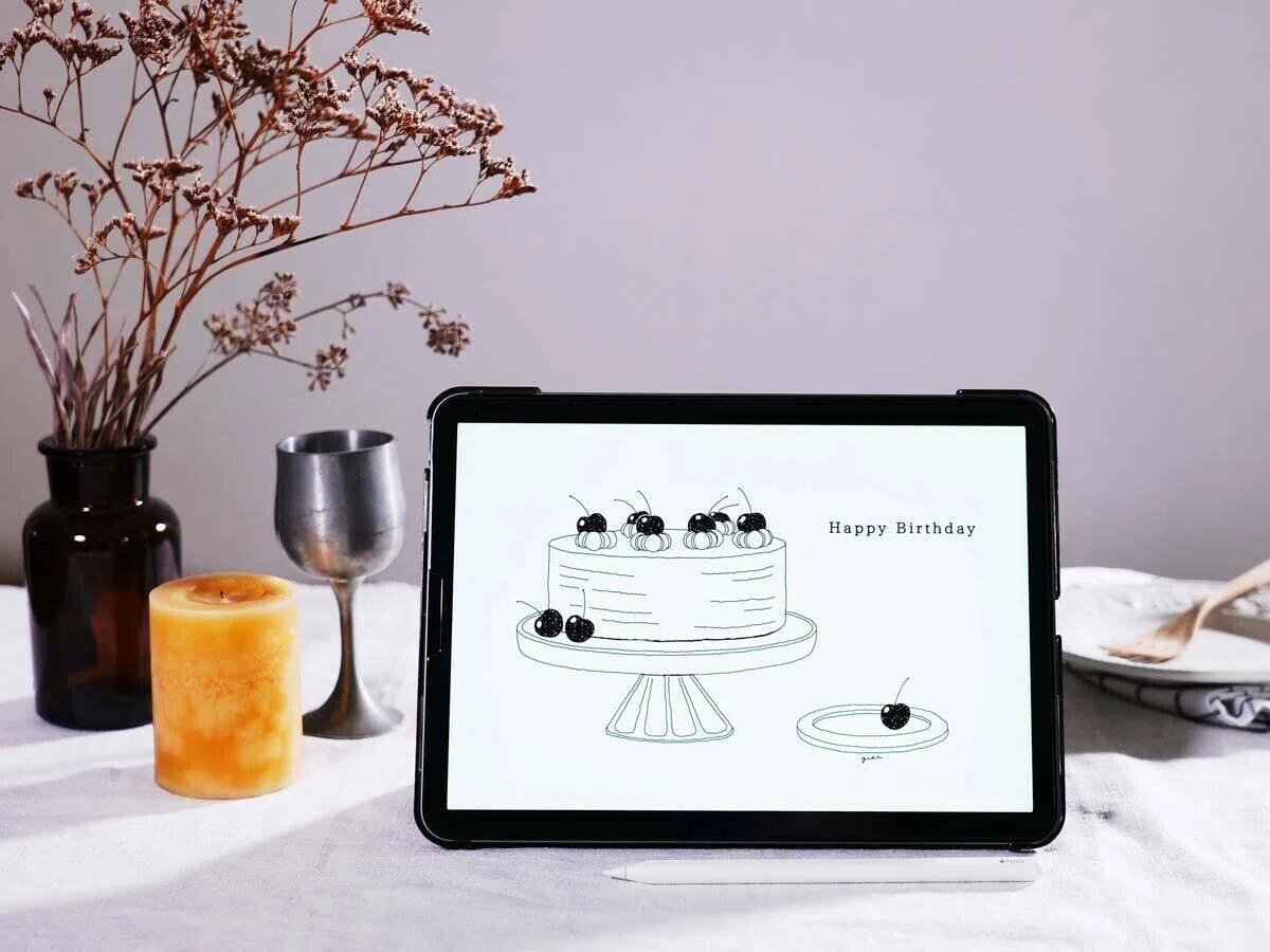 お洒落なイラストがあなたにも】1から学ぶ iPadで描くお洒落なカフェ 