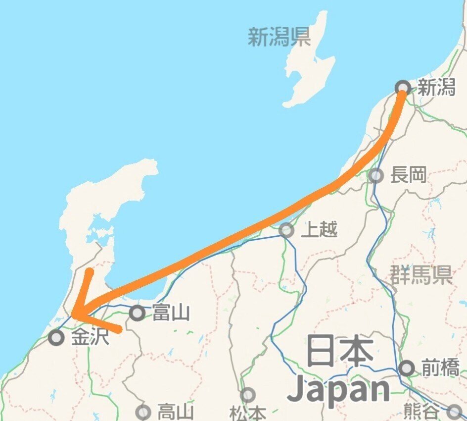 21 夏の長旅 １５ 新潟から金沢へ Mura Chanの ひとり旅 の記録 Note