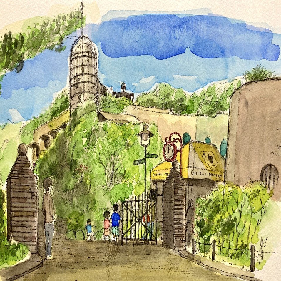 10月1日 ジブリ美術館 開館周年 Masa To Work Using English And English Stduying Note