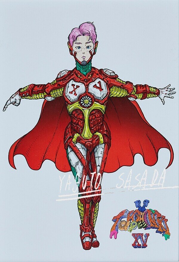 アニメ機械戦士線画 東方神起にまつわるワードを散りばめて機械戦士をアニメ化して描いてみた 笹田靖人 Yasuto Sasada Note