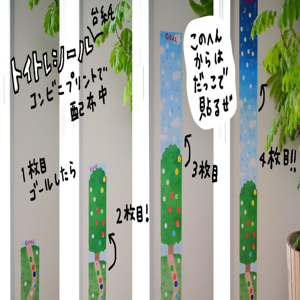 トイレトレーニングシール 台紙データ 佐藤 蕗 こどもの手づくりおもちゃ作家 Note