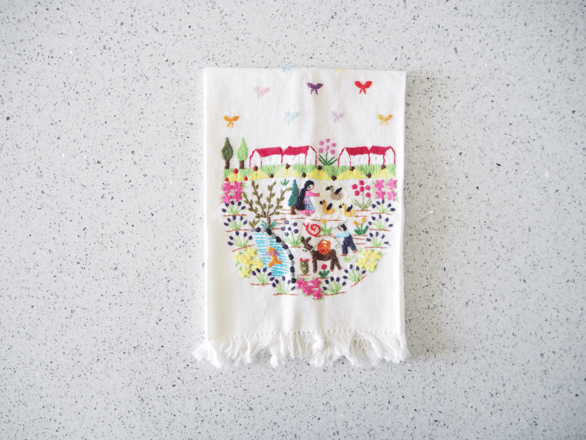 タペストリー　メキシコミチョアカン メキシコ刺繍に魅せられて｜zumiko
