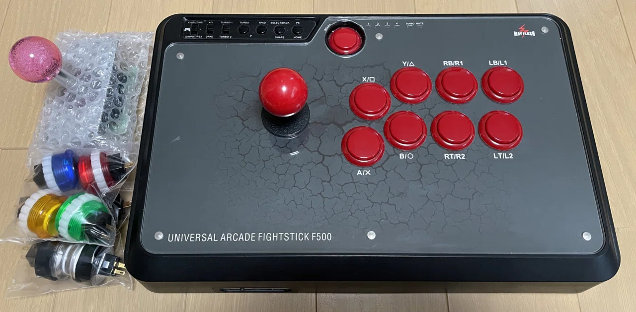 MAYFLASH F500 レバーとボタンの換装(セイミツ製)|017 MAYFLASH F500 レバーとボタンの換装(セイミツ製)|017