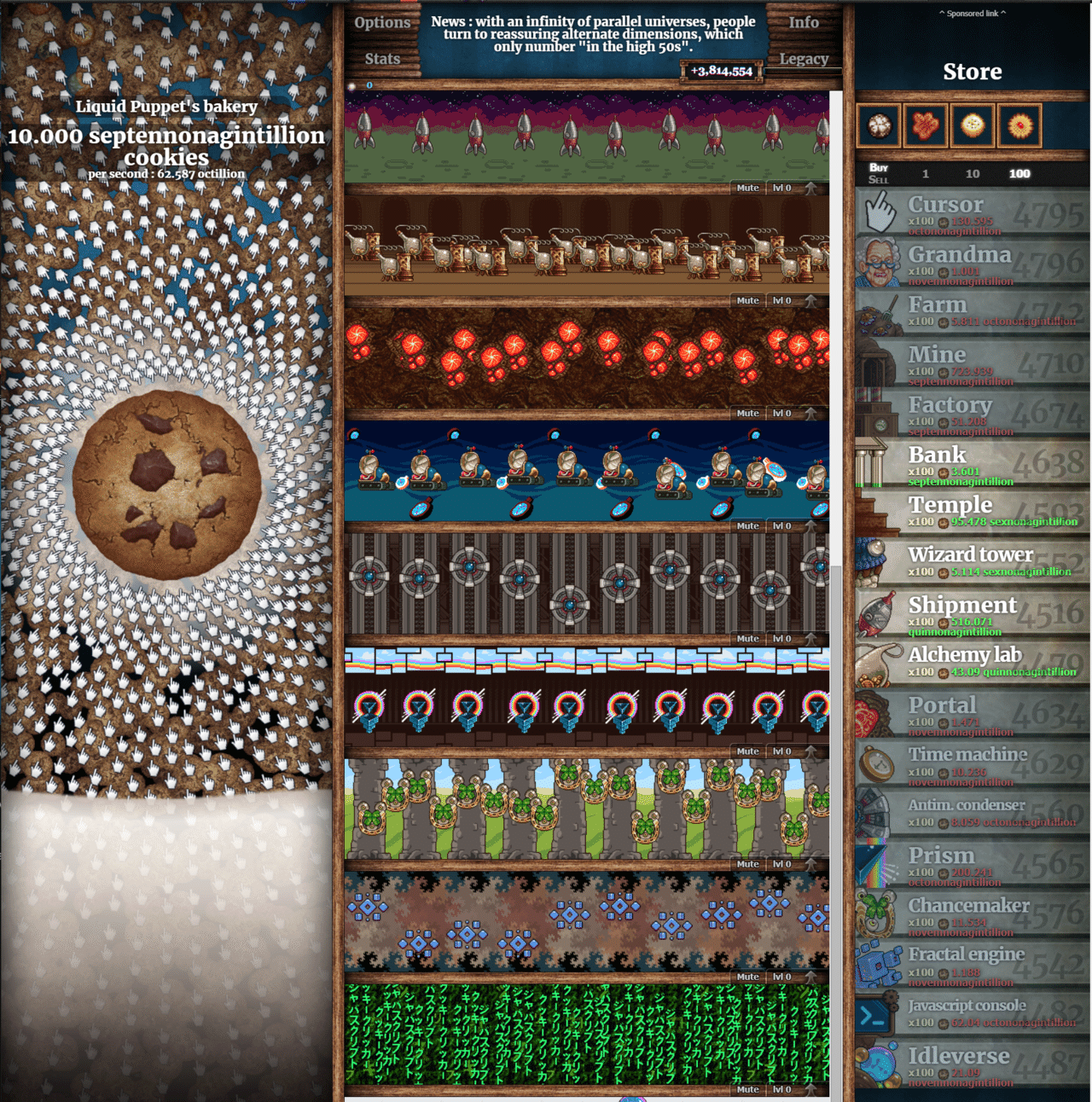 Cookie Clicker をやってみた その6 なにがし Note Cookie Clicker をやってみた その6 なにがし Note