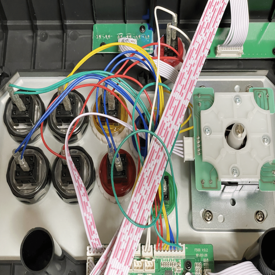 MAYFLASH F500 レバーとボタンの換装(セイミツ製)｜017