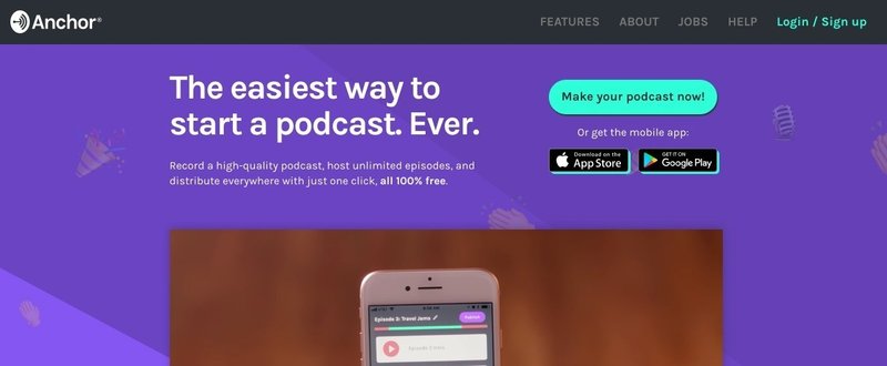 Anchor Podcastを簡単に配信できるアプリ