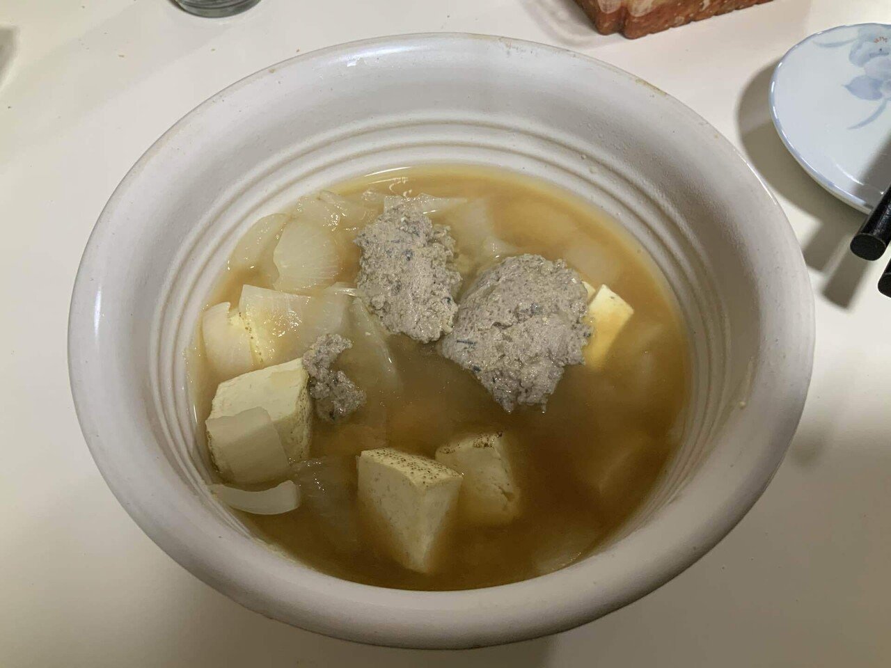 本日の夕食その サンマのすり身汁です Kmarucho Note