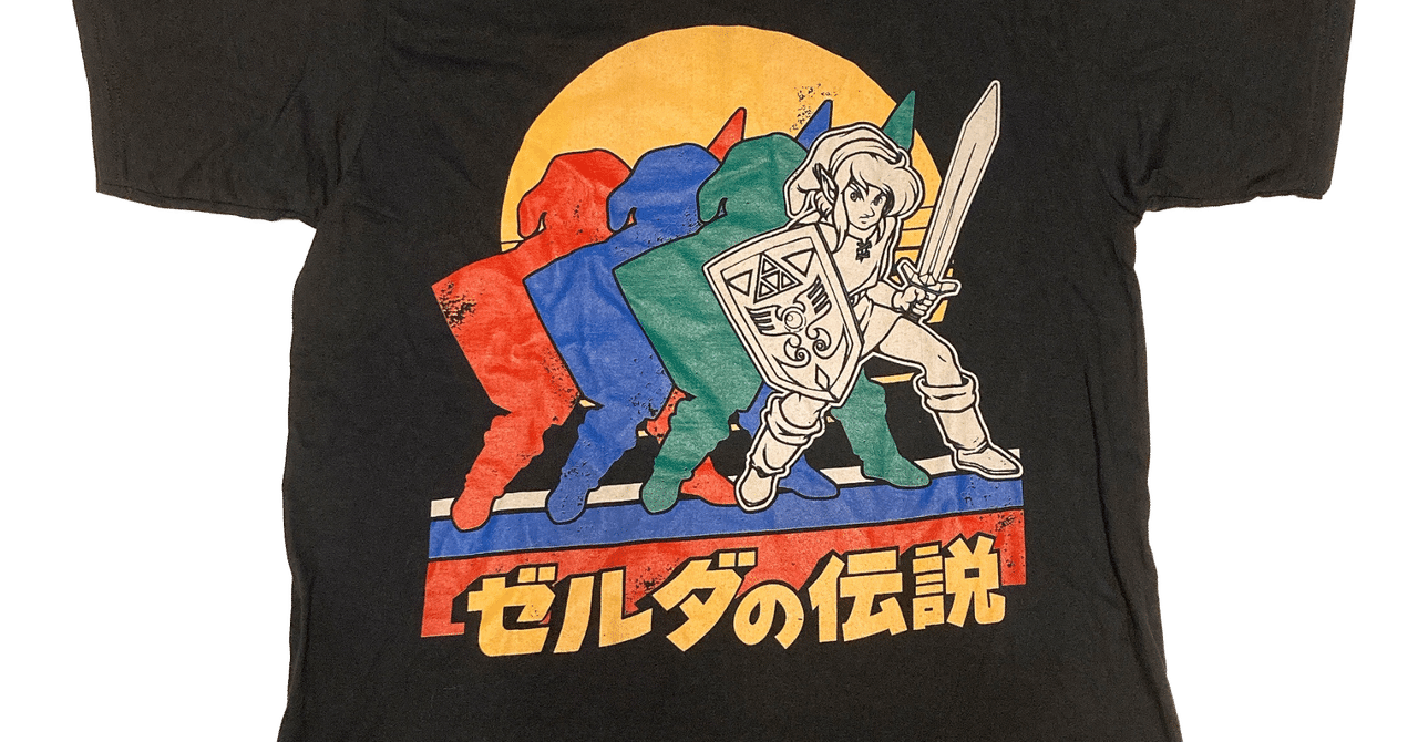 29】ゼルダの伝説レトロリンク漢字ポートレートグラフィックT